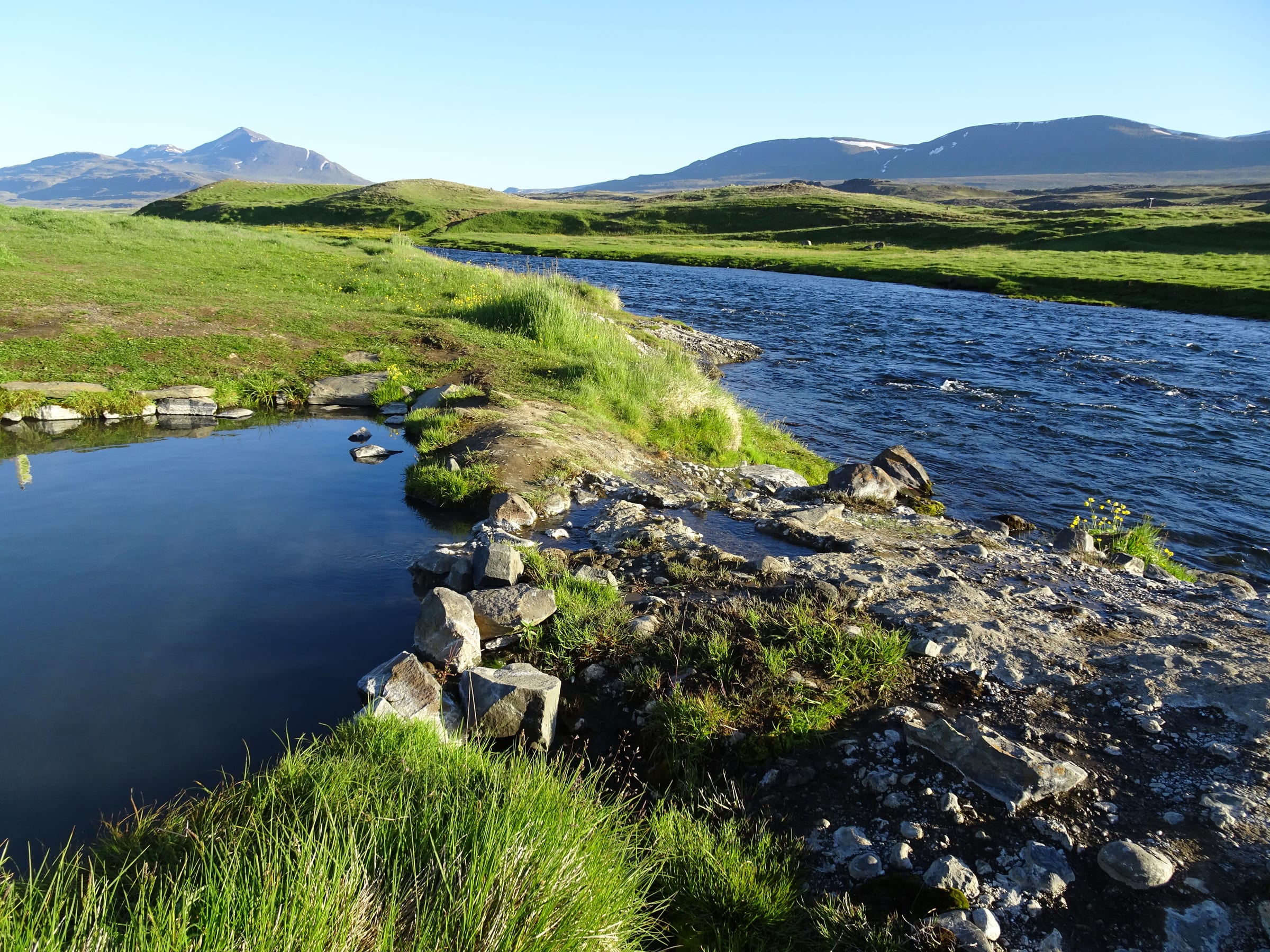 Fosslaug Hot Spring in Westfjords