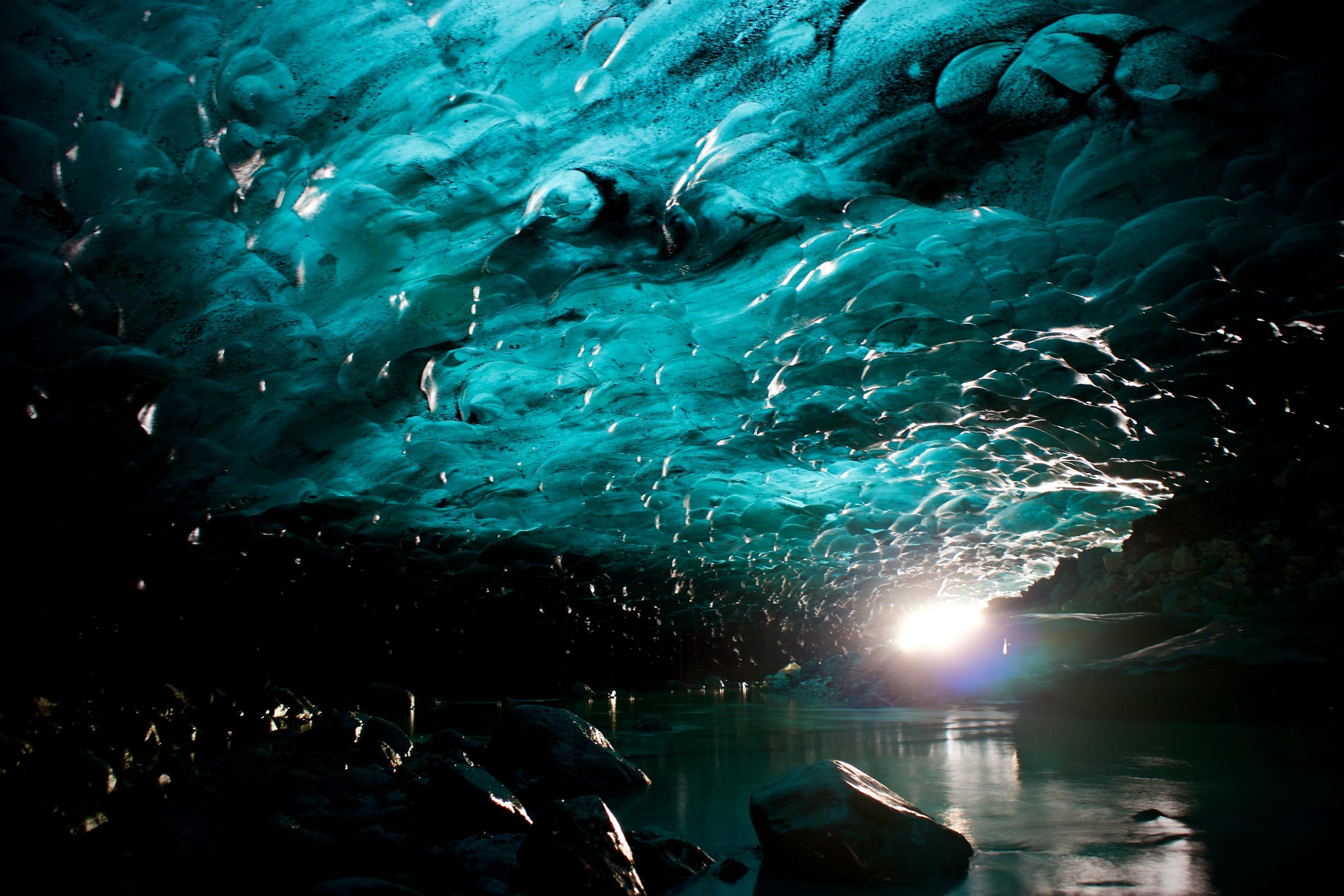 Vatnshellir Lava Tube Cave in West Iceland (Snæfellsnes)